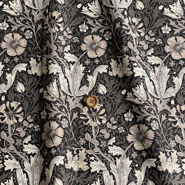 moda fabrics(モダ・ファブリックス)William Morris ウィリアムモリス シーチング生地＜Compton＞（コンプトン）EBONY エボニー 8383-16｜merci-fabric｜02
