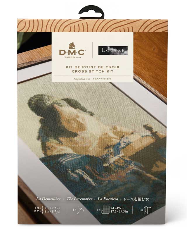 DMC×ルーヴル美術館 クロスステッチキット「レースを編む女」 刺しゅう DMC×Louvre BK1971-81｜merci-fabric｜04