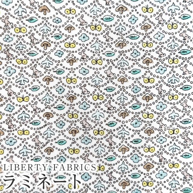 LIBERTY FABRICS ���o�e�B�v�����g ���Y��������~�l�[�g(�r�j�[���R�[�e�B���O���n)<br>��Forest Wave��(�t�H���X�g�E�E�F�[�u)�y�u���E���C�G���[�z