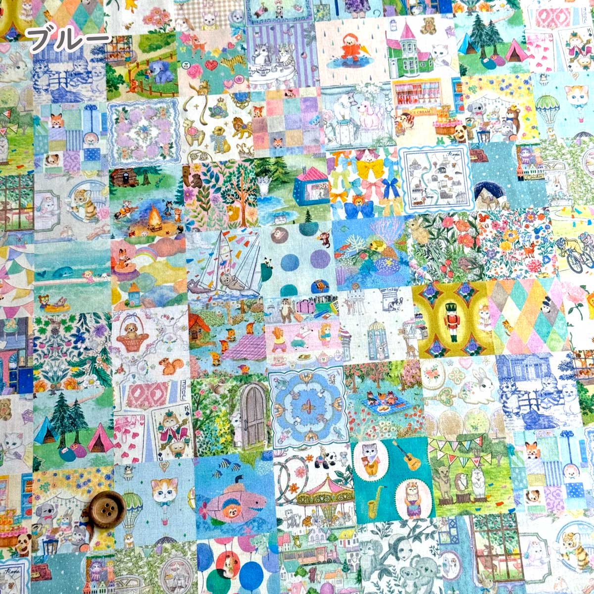 yukiemonユキエモン「アニバーサリーパッチワーク」 60ローン生地