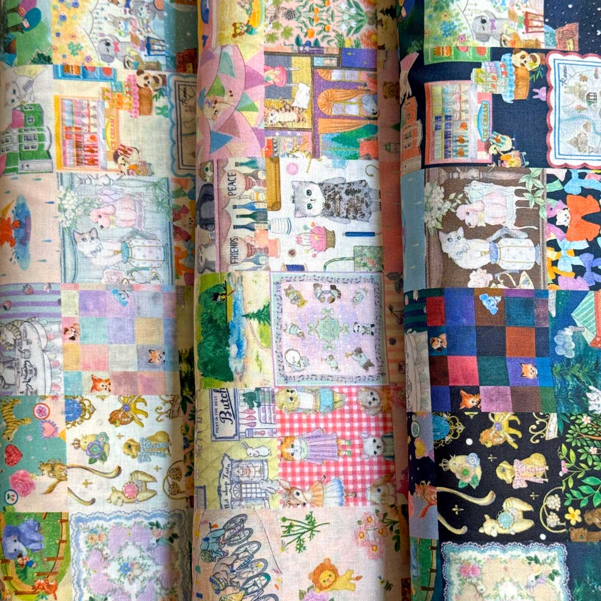 yukiemonユキエモン「アニバーサリーパッチワーク」 60ローン生地