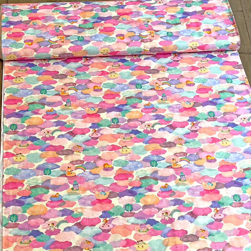 yukiemonユキエモン「くもあられ」 60ローン生地デジタルプリント