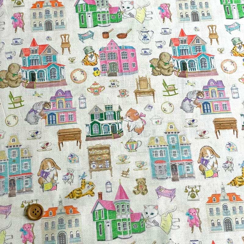 ユキエモン　22キャビネット使用　ドールクローゼット 楽天市場】「 22fabric 7th collection～ユキエモンにゃんにゃん