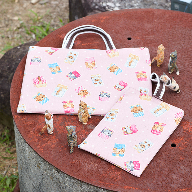 ハンドメイド ねことさくらパネル生地 公式通販 ねこと桜パネル生地