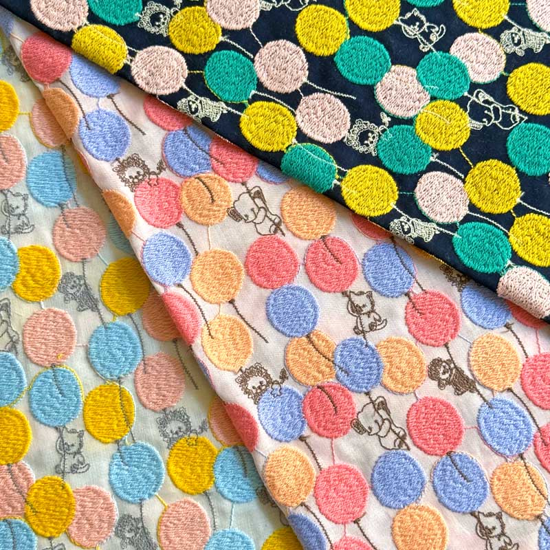 人気ランキング1位～（売れ筋商品） yukiemonユキエモン「バルーンランド」 綿ローン刺繍生地(松浦 ショルダーバッグ