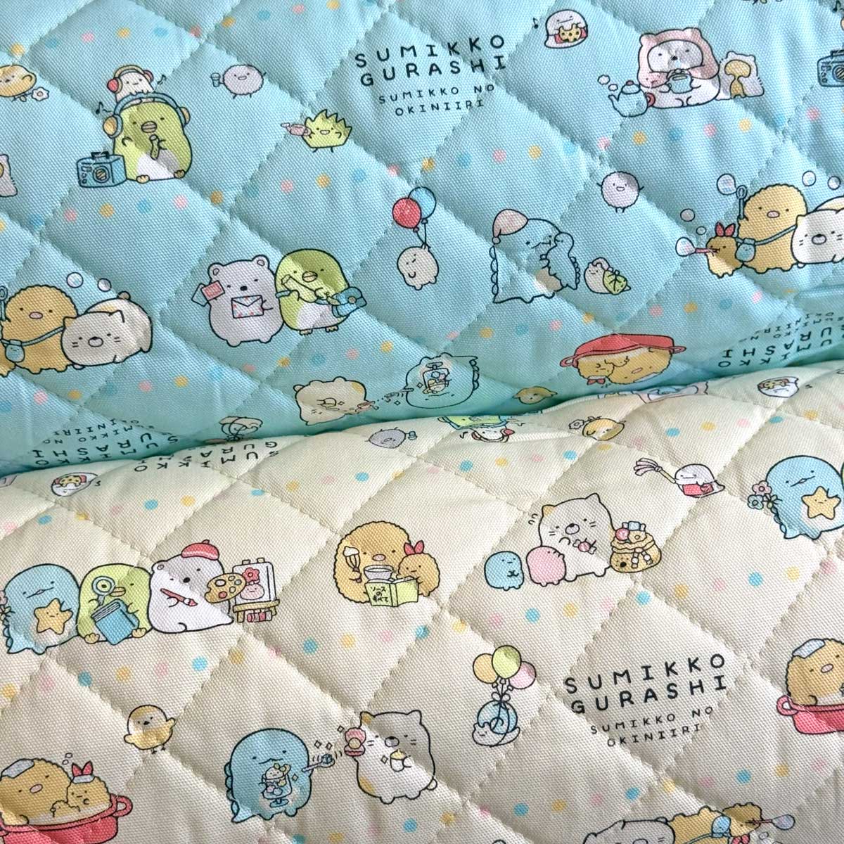 すみっこぐらし キルティング生地セット すみっコぐらし ドット柄 