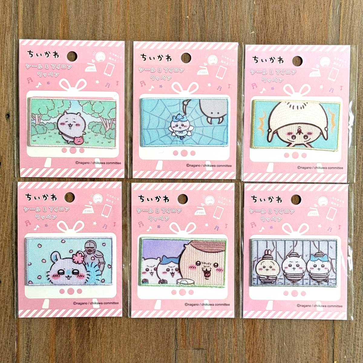 ちいかわ ワッペン シール・アイロン接着両用 ちいかわ/ハチワレ