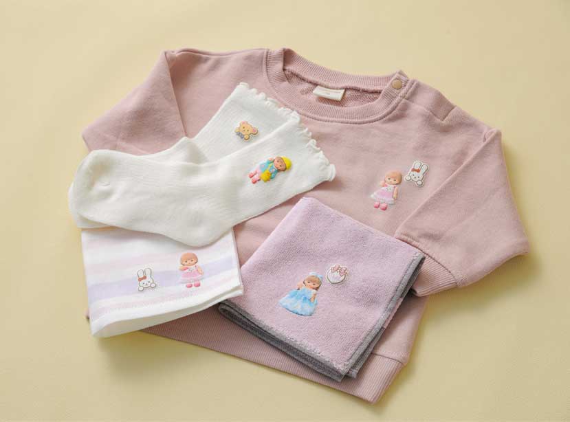 メルちゃん ふくらむアップリケ アイロン接着ワッペン うさちゃん