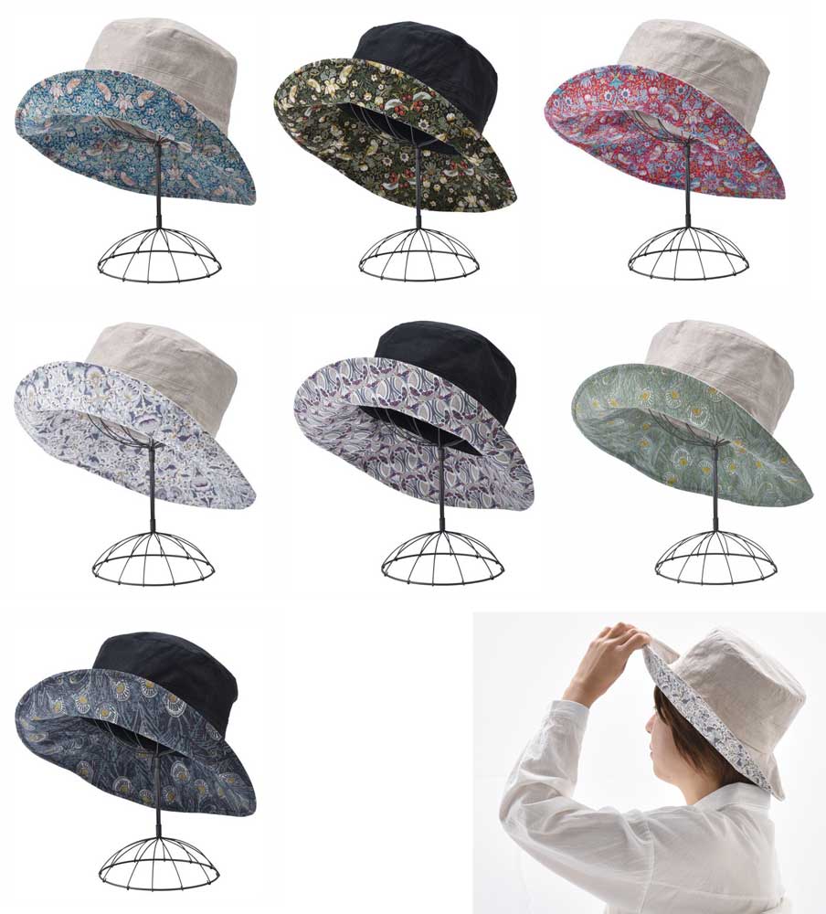 LIBERTY.（リバティ） LIBERTYリバティプリントを使ったリネンハット