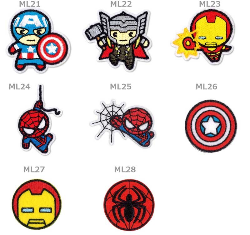 MARVEL（マーベル） シール・アイロン接着両用ワッペン 刺繍