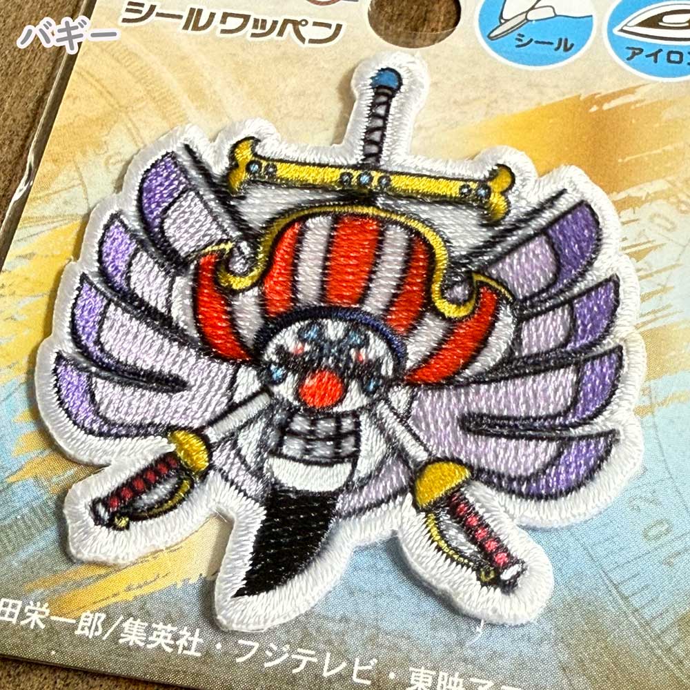 ワンピース シール・アイロン接着両用ワッペン 海賊旗【ルフィ/ゾロ