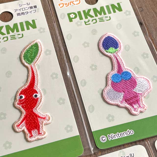 ピクミン シール・アイロン接着両用ワッペン アップリケ 刺繍 PMS