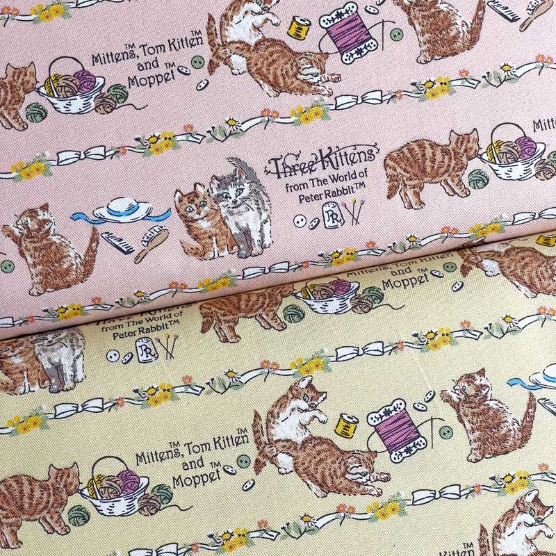 �s�[�^�[���r�b�g�wThree Kittens -border-(�X���[�L�g�D���Y -�{�[�_�[-) �x �I�b�N�X���n �s���N/�C�G���[(PeterRabbit �L�����N�^�[ �l�R��)PRO-12