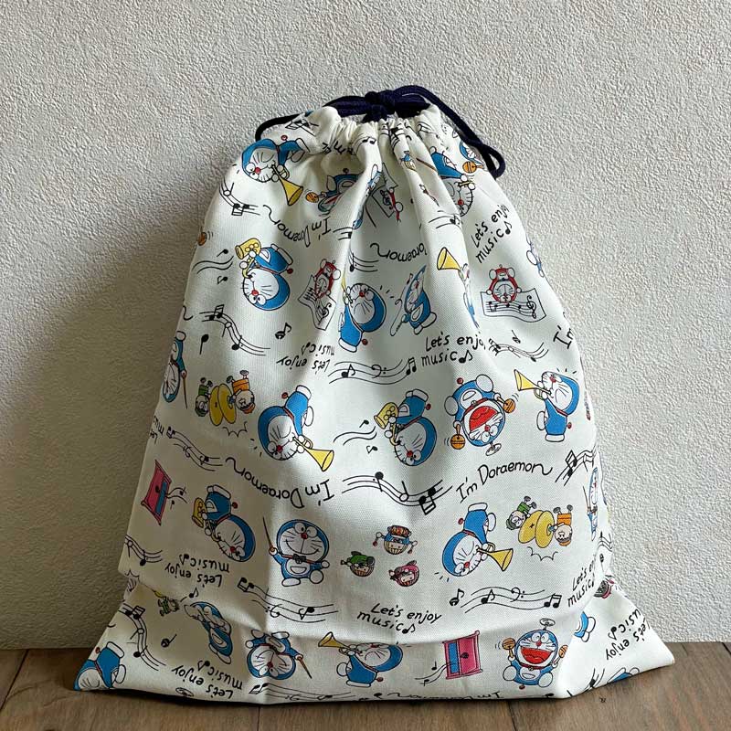 ユキエモン柄入園セットレッスンバッグセット5点セット