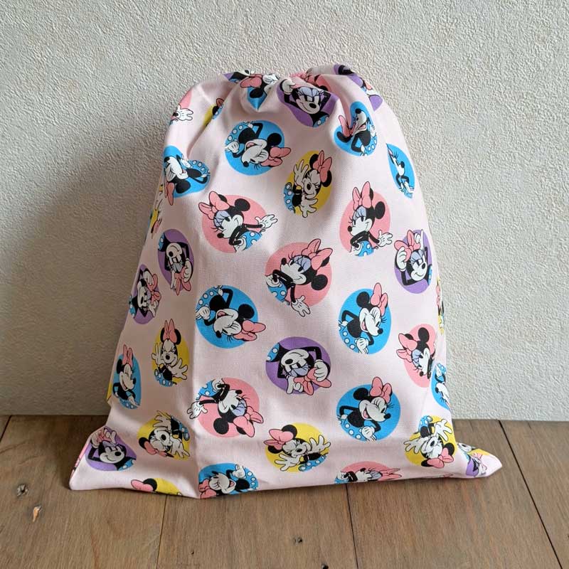 ミニーマウス ドット柄 入園 入学 通園 通学 4点セット レッスンバッグ