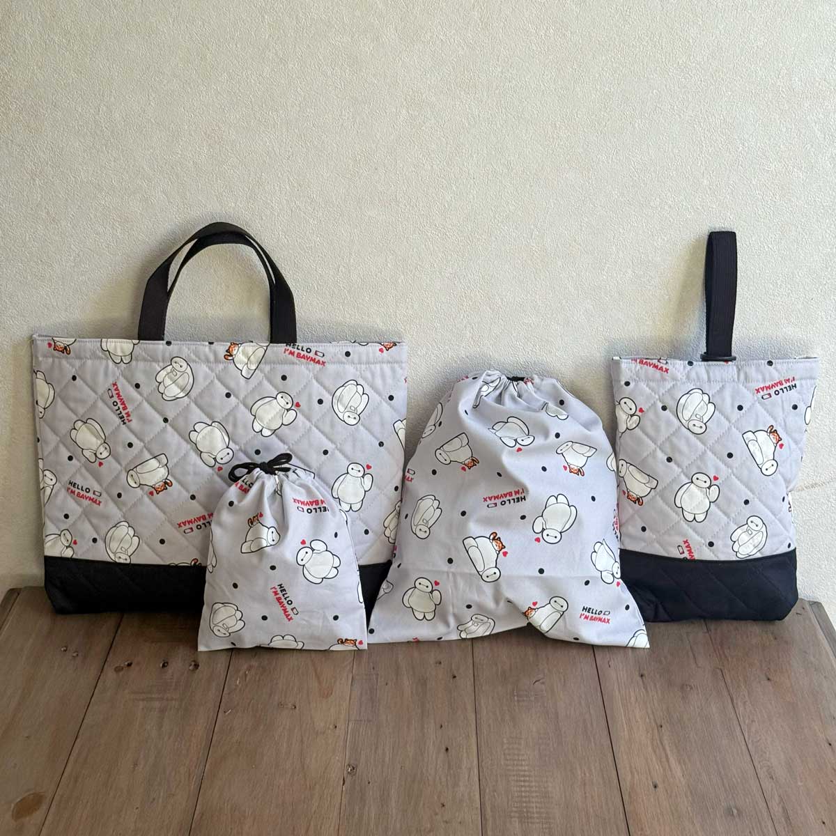 ベイマックス 入園 入学 通園 通学 4点セット レッスンバッグ シューズ