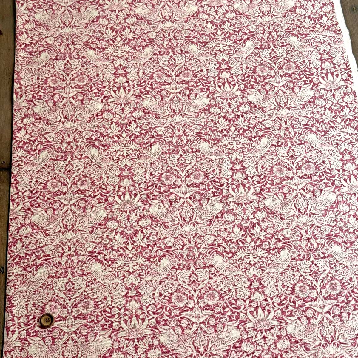 V&A William Morris ウィリアムモリス オックス生地＜Strawberry Thief
