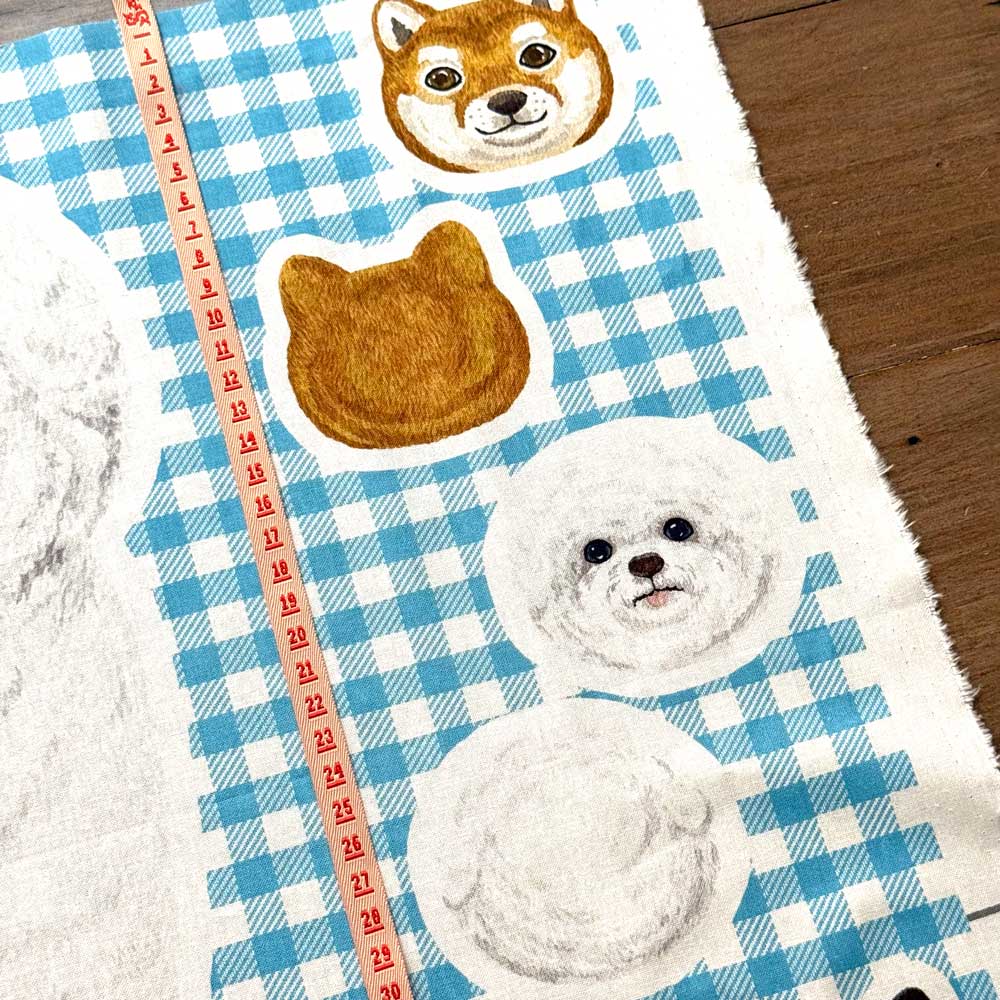 HOME DECO 振り向く動物 シーチング生地 飾るだけでお部屋のアクセント 確認用11/14振り向きわんこ☆ パネル