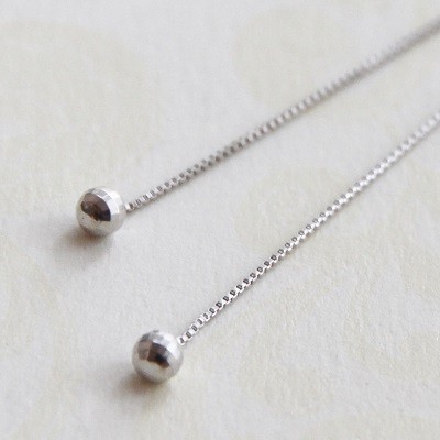 ピアス レディース アメリカン ミラーボール K18 K18 18K ゴールド WG ホワイトゴールド シンプル 長い 長め 揺れる シンプル 女性 おしゃれ |  | 02