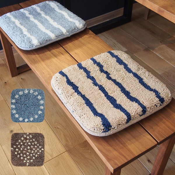 MIYOSHI RUG × KANADEMONO Hand Tufted Chair Rug Set | チェアシート