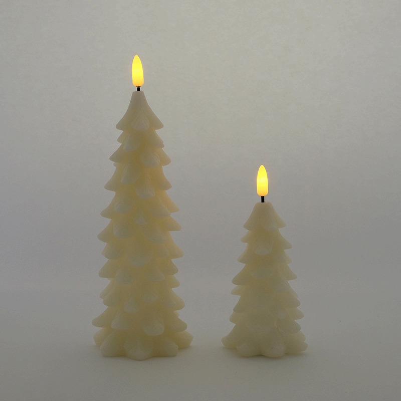 LEDライト キャンドル ツリー L パーティやインテリアを彩る 半磁器