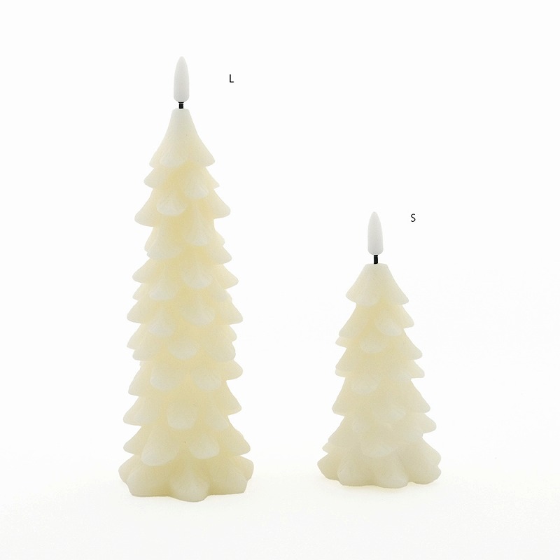 LEDライト キャンドル ツリー S パーティやインテリアを彩る 半磁器