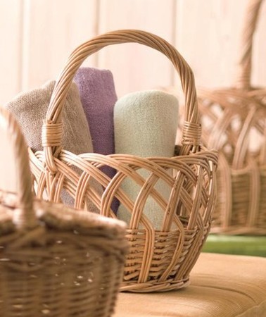 POSH LIVING（ポッシュリビング） ウィッカーバスケット SL 2個セット