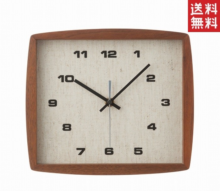 La Luz（ラ ルース） フォルムクロック ナチュラル ブラウン ミックス