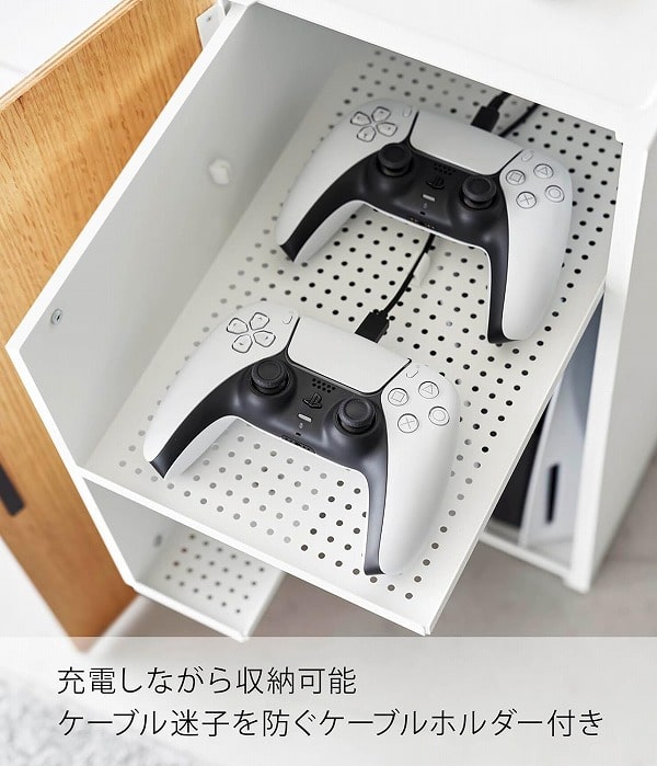 【新品未使用】tower 山崎実業 ゲーム機 モデム ルーター収納 tower ｜ ゲーム機収納ラック タワー ｜ 山崎実業