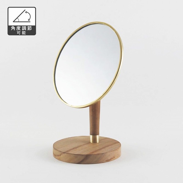 スタンドミラー オーバル ブラス 木製 304951 shesay 志成販売