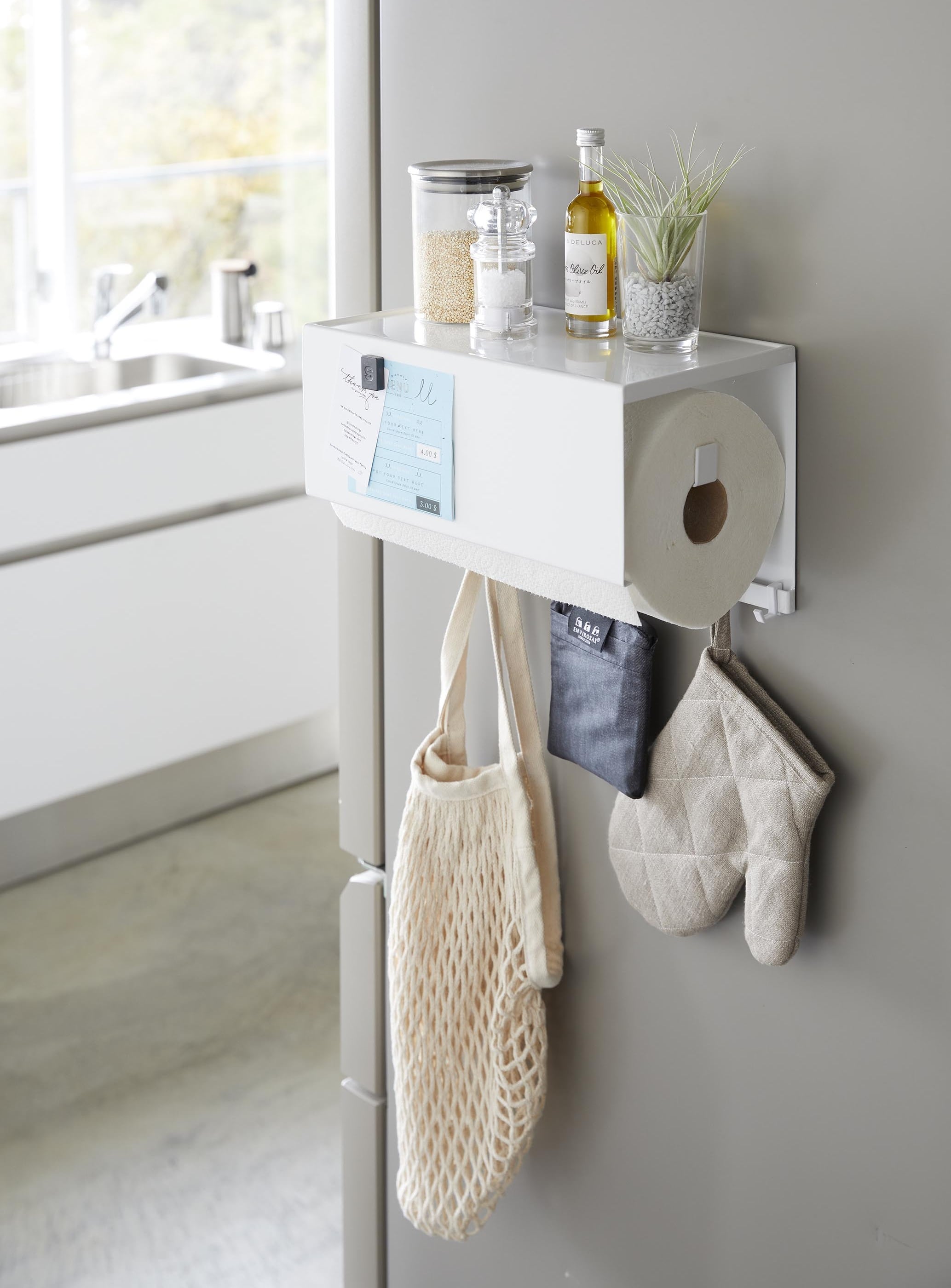 tower ［ マグネットトレー付きキッチンペーパーホルダー タワー