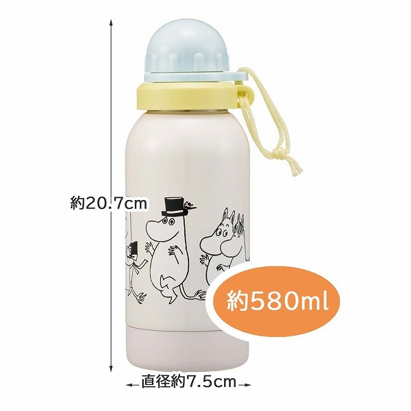 スケーター ムーミン 水筒 ドリンクボトル 直飲み 600ml 携帯