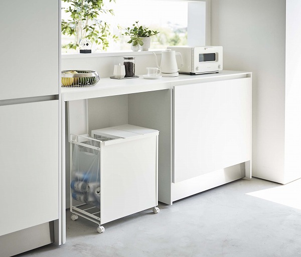 tower 蓋付き目隠し分別ダストワゴン 3分別 タワー 山崎実業 ゴミ箱