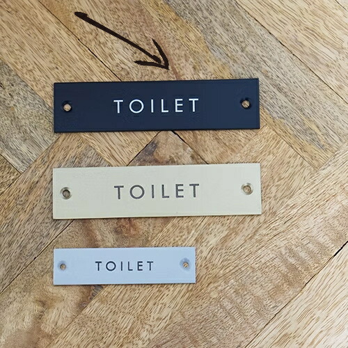POSH LIVING（ポッシュリビング） サインプレート トイレ TOILET