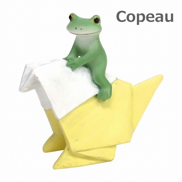 コポー Copeau 折り紙インコとカエル 折り紙 インコ 小物 オブジェ カエル 置き物 置物 オブジェ 蛙 フロッグ Frog ガーデン雑貨 インテリア雑貨 Zv yahoo メルシープレゼント 雑貨屋 通販 Yahoo ショッピング