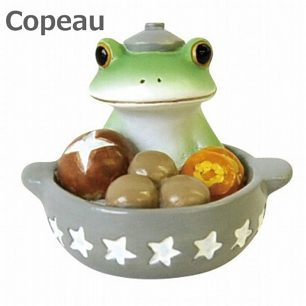 コポー お鍋の中からカエル Copeau 73313 お鍋 雑貨 置き物 置物