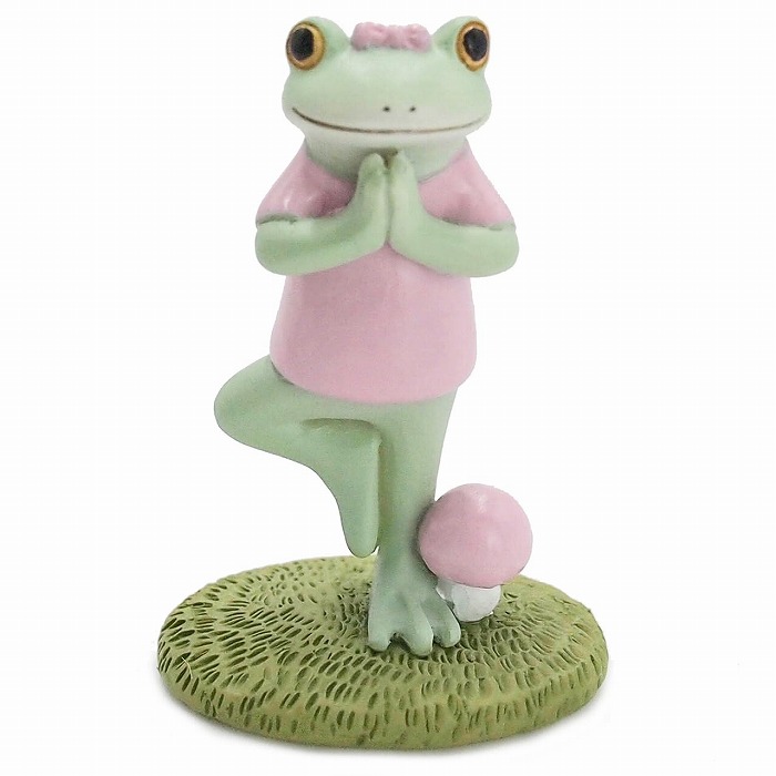 Copeau コポー ヨガピンク ヨガ ピンク 蛙 かえる 置物 マスコット Copeau コポー ヨガピンク ヨガ ピンク 蛙 かえる 置物 マスコット
