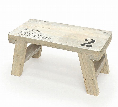 アンティーク風 ウッドミニテーブル ホワイト azi-azi アジアジ