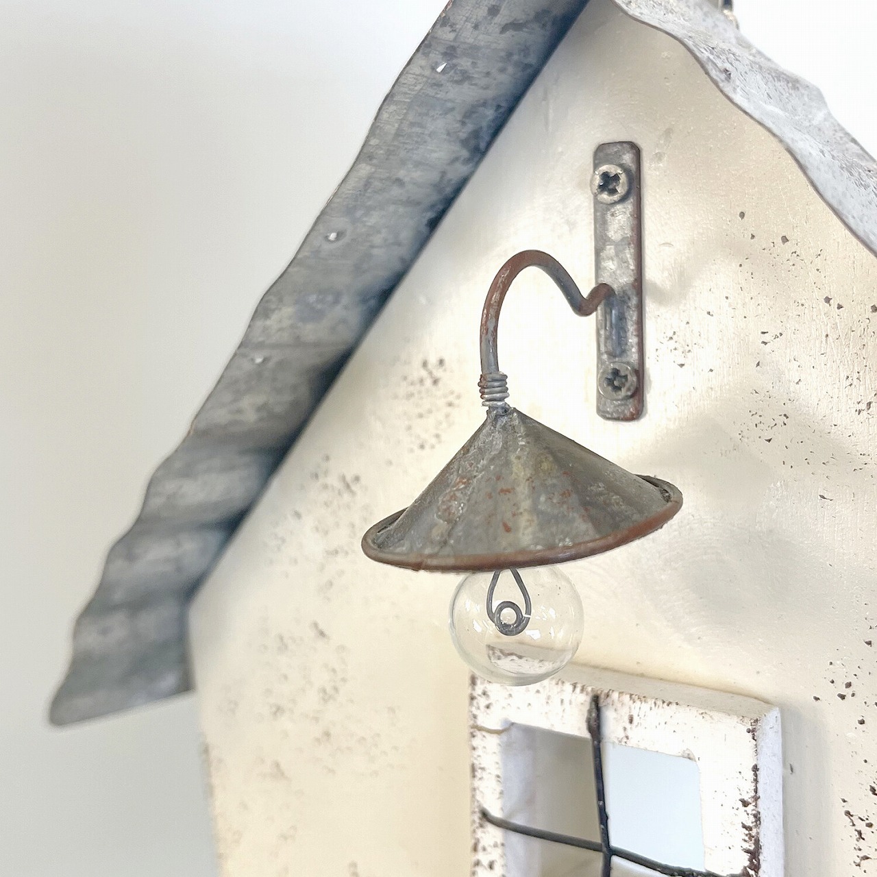 ランプハウスプランター/A ホワイト アンティーク風 azi-azi アジアジ