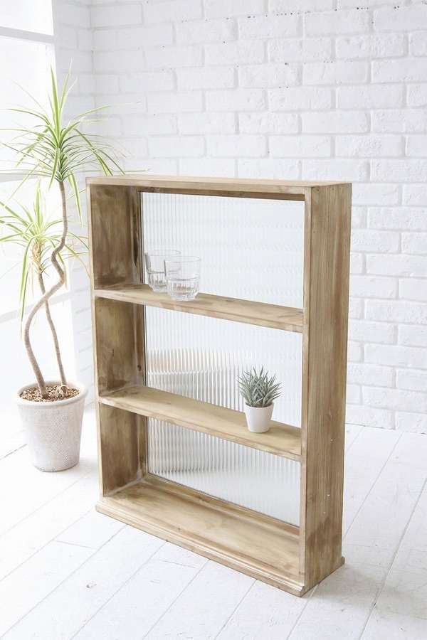 グリニッチ・グラスシェルフ L アンティーク風 BC-18 コベントガーデン