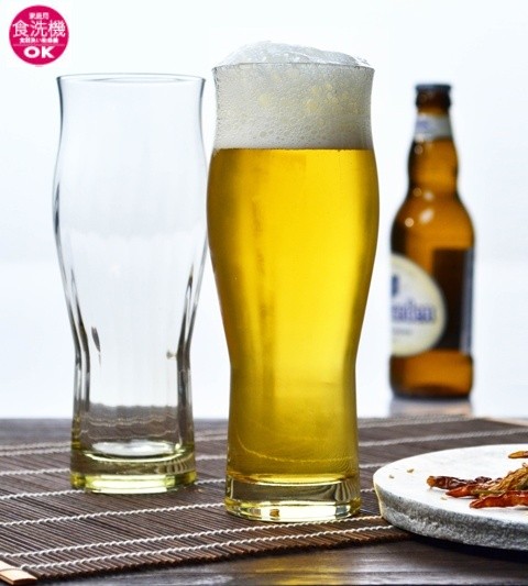 本格麦酒グラス 琥珀 ペアビヤーグラスセット 360ml 日本製