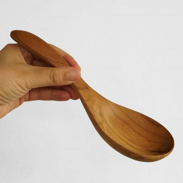 チーク材　カトラリーセット　木製　ステンレス AXCIS（アクシス） サーバースプーン チーク 木のカトラリー スプーン