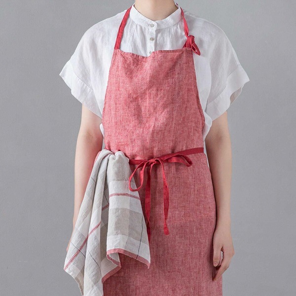 Lino e Lina（リーノエリーナ） キッチンクロス サリヌ レッド ブルー