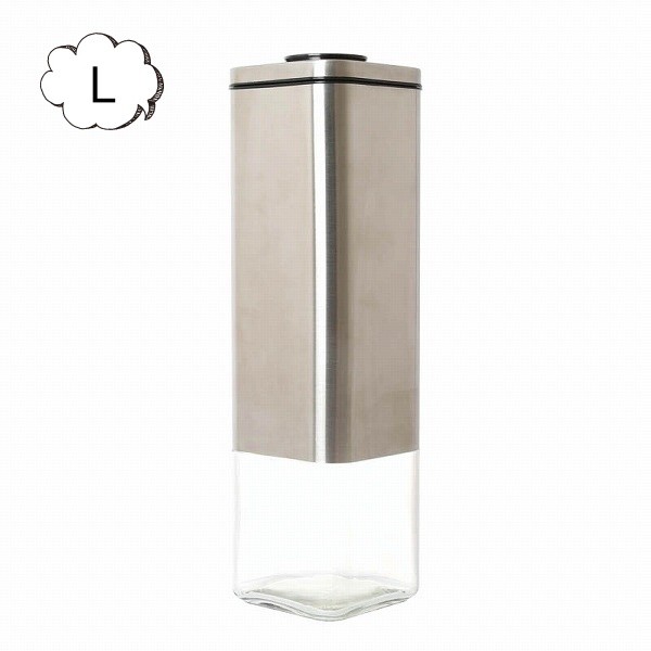 DULTON（ダルトン） グラスキャニスター キューブ ジャー ウィズ