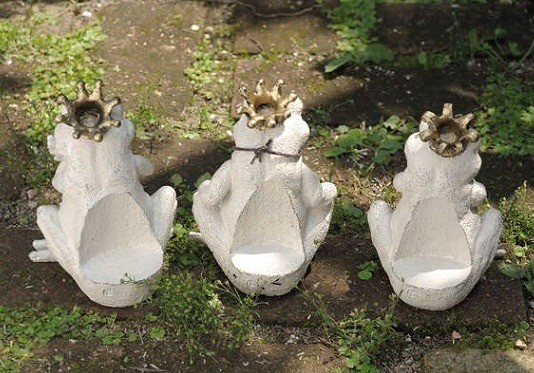 キシマ フロッグ ガーデンオーナメント 3匹セット カエル 蛙 フロッグ