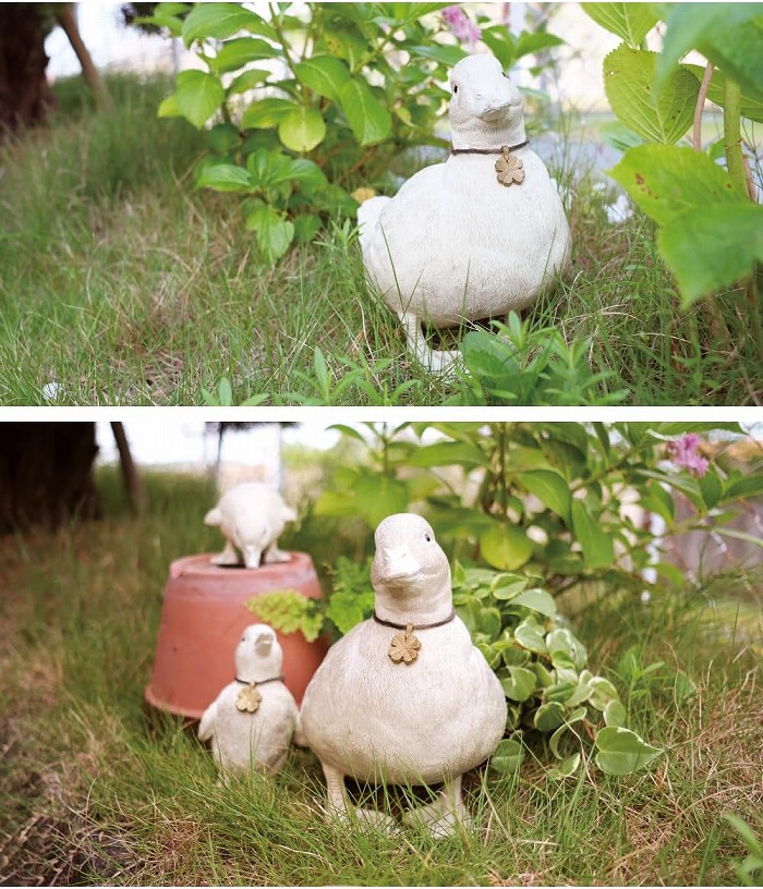 キシマ（KISHIMA） アヒル ダック 1匹 鳥 ガーデンオーナメント