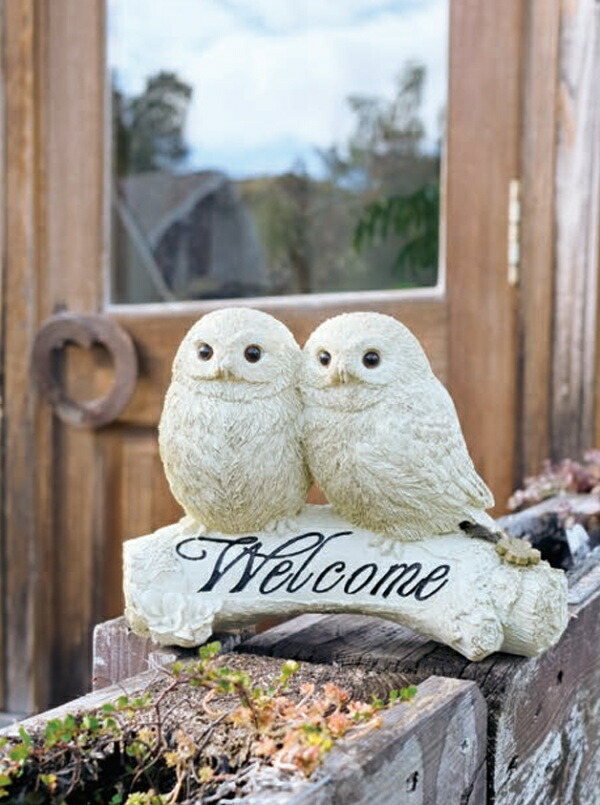 ガーデニング オーナメント フクロウ グッズ 置物 オブジェ おしゃれ