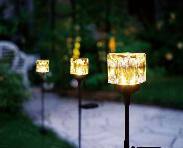 家具 キシマ（KISHIMA） キューブ スティックソーラーガーデンライト LED