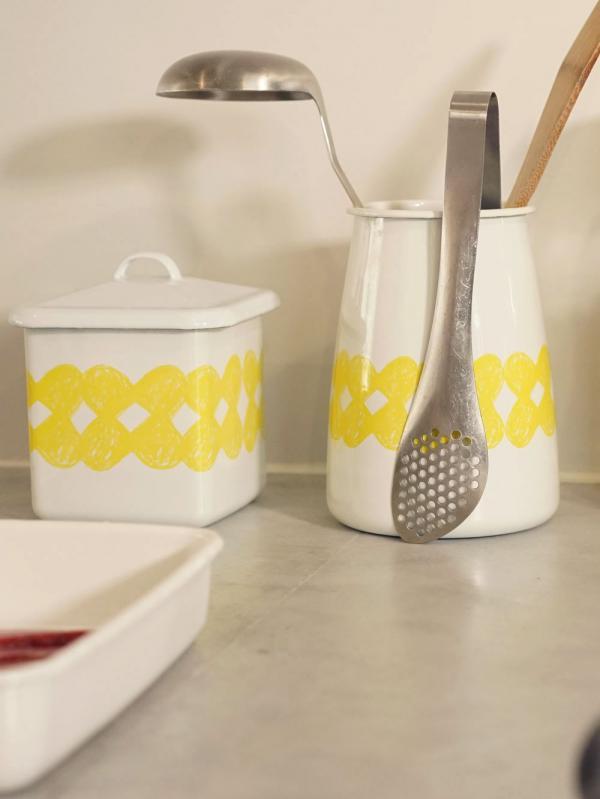 AXCIS（アクシス） ホーロー スクエアキャニスター kukka 保存容器