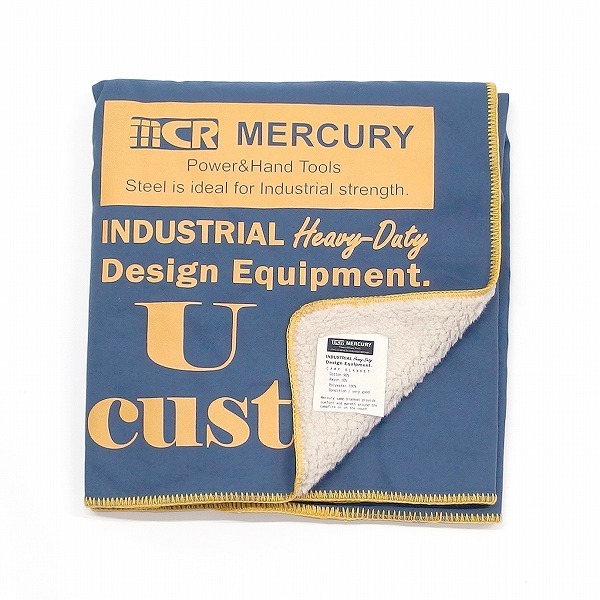 楽天市場】MERCURY キャンバス ボア ブランケット (ネイビー